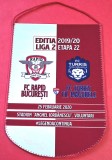 Fanion (protocol) meci fotbal RAPID BUCURESTI - TURRIS TURNU MAGURELE (25.02.2020 - Liga 2-a etapa 22)