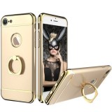 Husa telefon Iphone 7 ofera protectie 3in1 Ultrasubtire - Deluxe Gold Ring, iPhone 7/8, Plastic, Carcasa