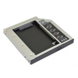 Rack adaptor slim dvd SATA caddy la 2.5&quot; SATA hdd/SSD 9.5mm, Oem