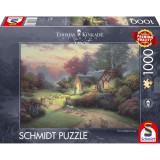 Puzzle Thomas Kinkade - Spirit - The Good Shepherd&#039;s Cottage 1000, Schmidt