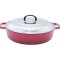 Cratita joasa din fonta emailata cu capac inox 40cm - 8 l Handy KitchenServ