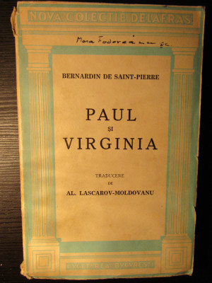 Paul si Virginia - Bernardin de Saint-Pierre foto