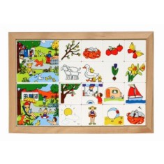 Joc educativ pentru gradinita Loto anotimpuri Primavara-Vara - Educo