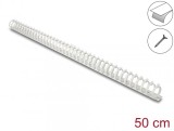 Canal cablu cu adeziv/prindere surub 25x26mm 0.5m Gri, Delock 22072