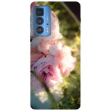 Husa compatibila cu Motorola G100 model PEONY PINK, Silicon, TPU, Viceversa, Transparent, Carcasa