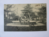 Ploiești:Grădina publică,statuia lui Atlas-Ioan Dragu Gara Ploiești c.p.anii 30, Necirculata, Ploiesti, Printata