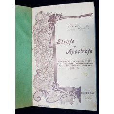 Strofe si Apostrofe de George Rasetti ( Cyrano ) - Bucuresti, 1900