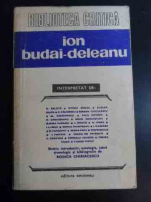 Ion Budai-deleanu - N. Balota, Ovidiu Birlea, L. Blaga, G. Calinescu E,547699 foto