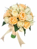 Buchet Flori Eventissimi - 27 Trandafiri, Bej Portocaliu, Eventissimi&reg;