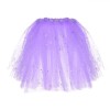 Fustă Tutu Copii, Model LED, Culoare Mov cu Stele și Lună Holografice, Oem