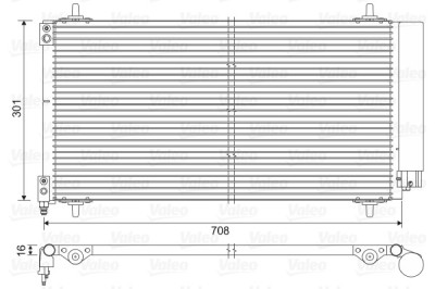 VALEO 817740 Condensator, climatizare foto
