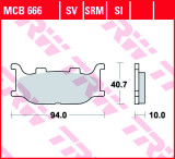 Set placute frana fata TRW MCB666 - Yamaha Majesty 125-250cc - Yamaha XV Virago - FZ6 Fazer - XJ 600 - MT-03 - XVS 1100 Drag Star