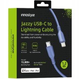 Innostyle Jazzy Jazzy Usb-C Lightning Mfi Cablu De &Icirc;ncărcare Rapidă Pentru Iphone Kevlar 1M Albastru