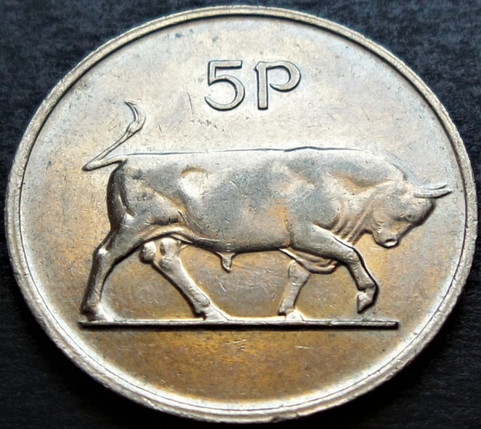 Moneda 5 PENCE - IRLANDA, anul 1982 * cod 2714 A = excelenta