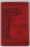 NUVELE de HONORE DE BALZAC , traducere de H. SANIELEVICI , LEGATURA ORIGINALA SAMITCA , COLECTIA BIBLIOTECA DE POPULARIZARE