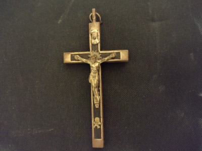 Veche Cruce ptr lanț ,mărime mare cca 12,5 cm foto
