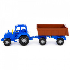 Tractor cu remorca, 44.7x13.4x13.5 cm, 5-7 ani, 3-5 ani, Băieți