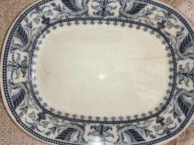 Villeroy &amp;amp; Boch - VILLEROY AND BOCH PLATOU VECHI CU DRAGONI RESTAURAT -Villeroy &amp;amp; Boch - VILLEROY AND BOCH PLATOU foto