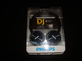 Casti Philips cu microfon pe fir cablu jack SHL3005BK NOI, Casti Over Ear, Cu fir, Mufa 3,5mm