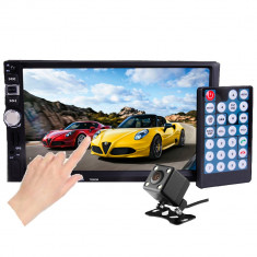 Mp5 Player masina 7 inch Full Hd Touch Screen GPS Bt Card DVR foto