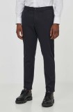 BOSS Green pantaloni bărbați, culoarea bleumarin, mulată 50513436
