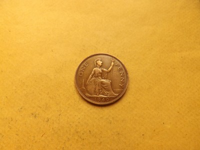 Marea Britanie / Anglia / Regatul Unit 1 Penny 1940 - George VI foto
