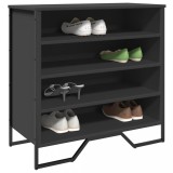 VidaXL Pantofar, negru, 80x38x78 cm, lemn prelucrat