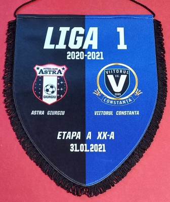 Fanion (protocol)meci fotbal ASTRA GIURGIU - VIITORUL CONSTANTA(31.01.2021) foto