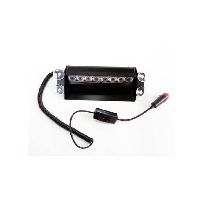 Lampa stroboscopica 8W parbriz lumina rosu - albastru 12V Cod: TL109