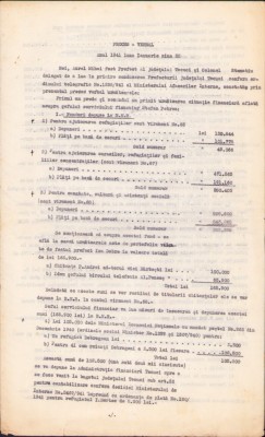 A2713N Proces verbal de predare a finanțelor județului Tecuci, 1941, semnat olograf de fostul prefect, colonel Aurel Mihai și noul prefect foto