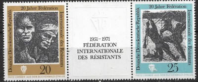 B1185 - Germania 1971 - Aniversari triptic neuzat,perfecta stare foto