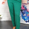 Pantalon Elegant Cu Talie Inalta Verde - 48Marimea