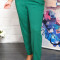 Pantalon Elegant Cu Talie Inalta Verde - 50Marimea