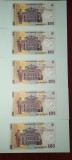 100 lei 2005 (2017) consecutive 5 UNC