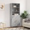 vidaXL Dulap &icirc;nalt, gri beton, 69,5x34x180, lemn compozit