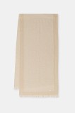 United Colors of Benetton fular culoarea bej, cu imprimeu, 67M5DU01U