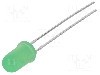 Dioda LED 5mm, verde, convex, 2.2...2.6V, LUCKYLIGHT - LL-503GD2E-1A