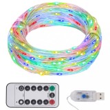 Instalatie cu 150 LED-uri, multicolor, 15 m GartenMobel Dekor, vidaXL