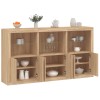 VidaXL Servantă cu lumini LED, stejar sonoma, 181,5x37x100 cm 3209151