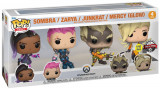 Set figurine - Pop! Games - Overwatch - Sombra , Zarya , Junkrat &amp; Mercy Vaulted Rare | Funko