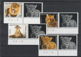 Togo 2016-Fauna,leopard,leu,pantera,tigru,serie 4 val.cu vign.,MNH,Mi.7929-7932, Nestampilat