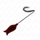 KINK - BLACK MAIDS HORN SHAPED TICKLE CHICKEN FEATHERS 36 CM, KINK IMPACT &amp; TOUCH