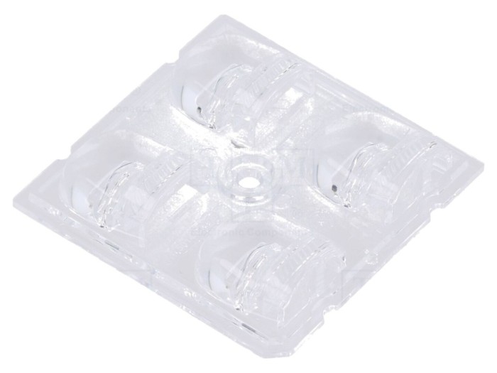 Lentilă LED pătrată transparentă