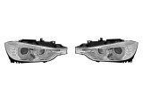 Set faruri tuning BMW 3/3 GT (F30/31/34/35), 01.2012-2015, cu LED indicator; cu daytime running light; D1S; electrical; crom, transparent; TUNING; xe