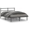 vidaXL Cadru de pat metalic cu tăblie, negru, 135x190 cm 355364