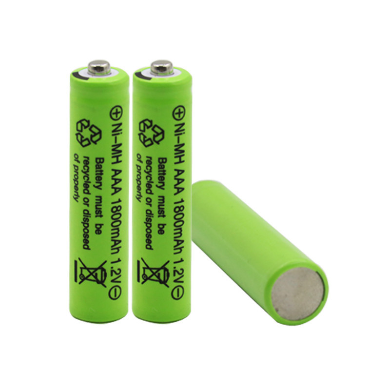 Baterie reincarcabila AAA, 1800mAh, 1,2V, acumulatori AAA, culoare verde |  Okazii.ro