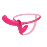 Strap on Double Stim Vibe Magenta