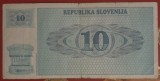 10 tolari 1990, Slovenia, circulată