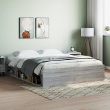 Cadru de pat, sonoma gri, 160 x 200 cm GartenMobel Dekor, vidaXL