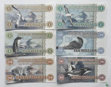 !!! ISLE OF BOUVET - SET 1 ; 2 ; 5 ; 10 ; 20 ;50 DOLARI 2014 - UNC / SERIA B